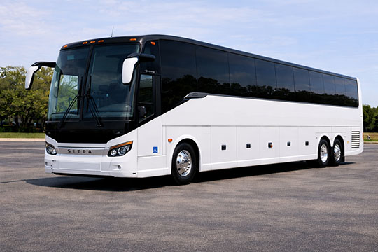56-passenger charter bus rental Watertown TX